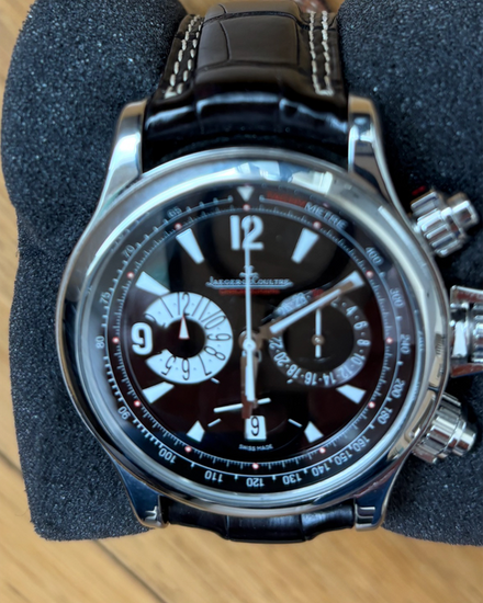 Jaeger-LeCoultre Master Compressor 41MM Black Dial Leather Strap (Q1758470)