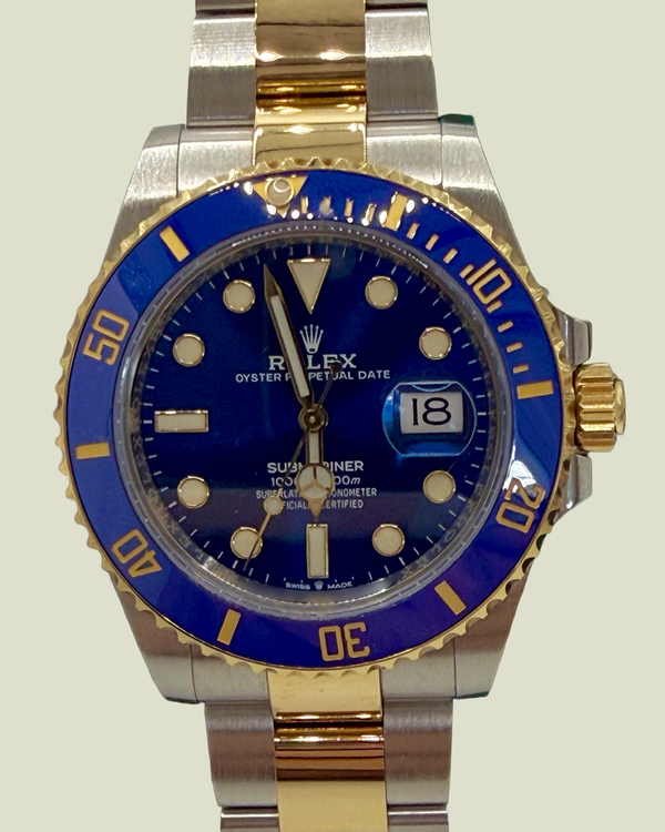 2022 Rolex Submariner Date "Bluesy" 41MM Blue DIal Two-Tone Oyster Bracelet (126613LB)