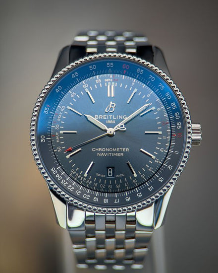 Breitling Navitimer 41MM Blue Dial Steel Bracelet (A17326)