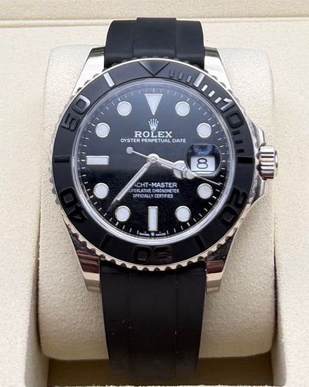 2019 Rolex Yacht-Master 42MM Black Dial Oysterflex Strap (226659)