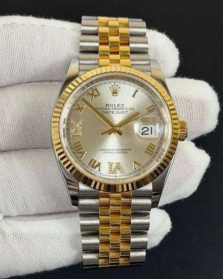 2019 Rolex Datejust 36MM Silver Dial Two-Tone Jubilee Bracelet (126233)