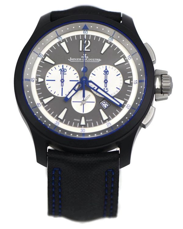 2017 Jaeger-LeCoultre Master Compressor Chronograph 46MM Grey Dial Textile Strap (Q205C571)