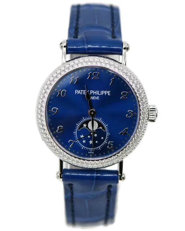 2026 Patek Philippe Complications 33MM Blue Dial Leather Strap (7121/200G-001)