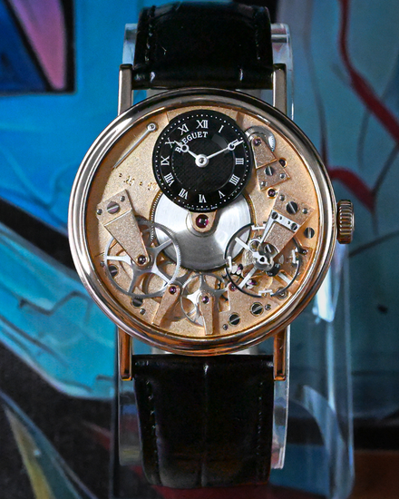 2016 Breguet Tradition 37MM Black Dial Leather Strap (7027BR/R9/9V6)
