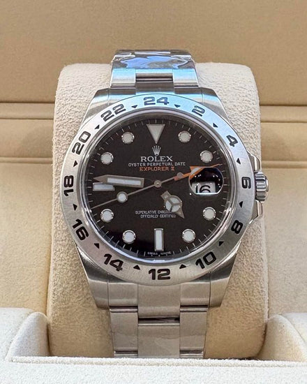 2014 Rolex Explorer II 42MM Black Dial Oyster Bracelet (216570)