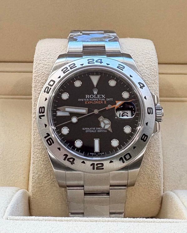 2014 Rolex Explorer II 42MM Black Dial Oyster Bracelet (216570)