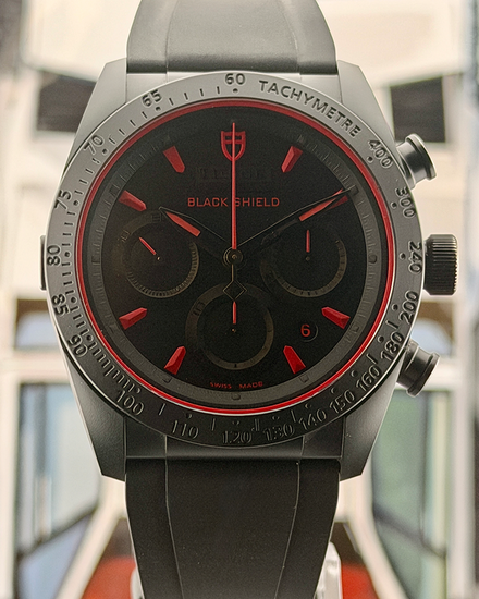2016 Tudor Fastrider Black Shield 42MM Black Dial Rubber Strap (42000CR)