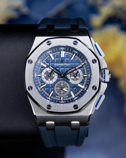 2019 Audemars Piguet Royal Oak Offshore 42MM Blue Dial Rubber Strap (26480TI.OO.A027CA.01)