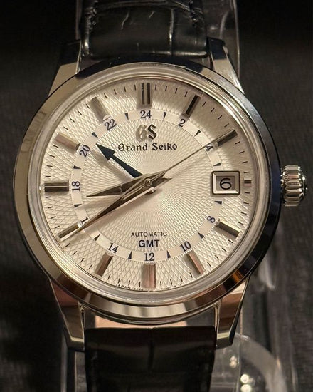 2026 Grand Seiko Elegance GMT 39.5MM Silver Dial Leather Strap (SBGM255G)