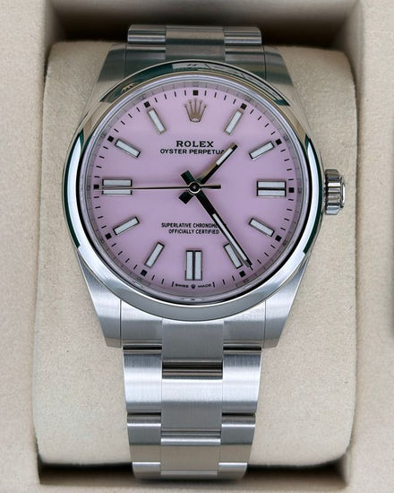 2026 Rolex Oyster Perpetual 41MM Pink Dial Oyster Bracelet (134300)