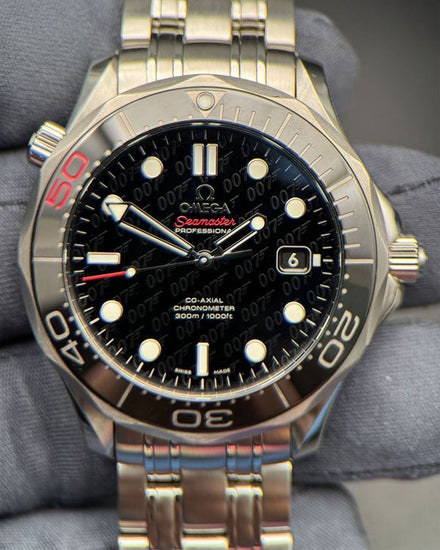 2012 Omega Seamaster Diver 300M "James Bond" 50th Anniversary L.E. 41MM Black Dial Steel Bracelet (212.30.41.20.01.005)