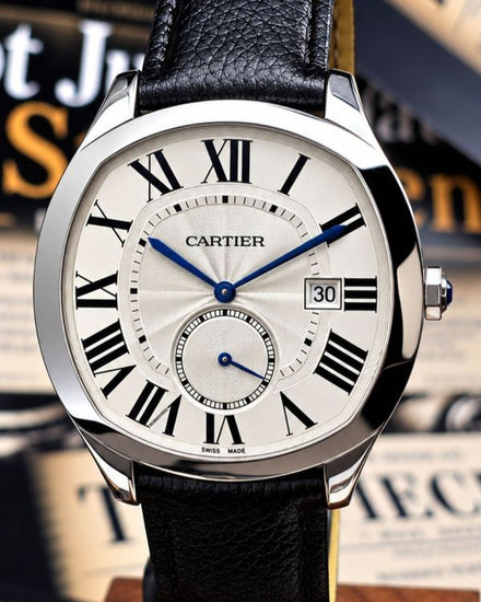 2018 Cartier Drive De Cartier 40MM Silver Dial Leather Strap (WSNM0004)