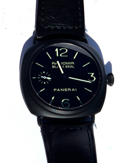 Panerai Radiomir Black Seal 45MM Black Dial Leather Strap (PAM00292)