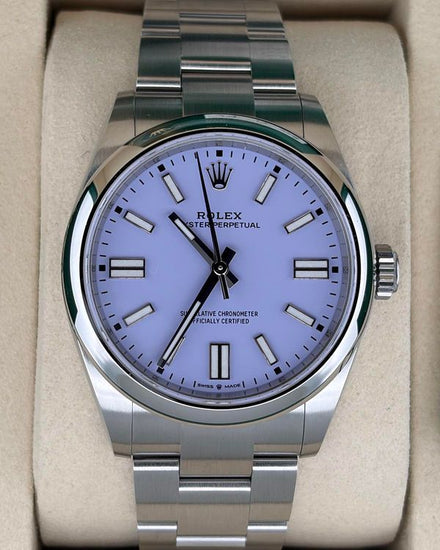 2025 Rolex Oyster Perpetual 41MM Lavender Dial Oyster Bracelet (134300)