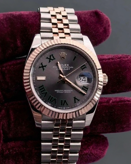 2022 Rolex Datejust "Wimbledon" 41MM Slate Dial Two-Tone Jubilee Bracelet (126331)