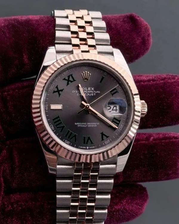 2022 Rolex Datejust "Wimbledon" 41MM Slate Dial Two-Tone Jubilee Bracelet (126331)