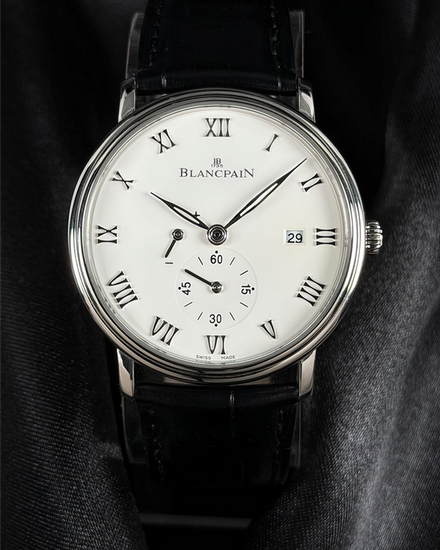 2023 Blancpain Villeret Ultraplate 40MM White Dial Leather Strap (6606A-1127-55B)