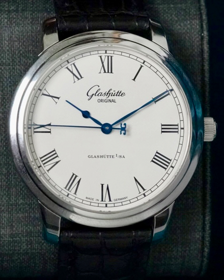No Reserve - 2018 Glashütte Original Senator Excellence 40MM White Dial Leather Strap (1-39-59-01-02-04)