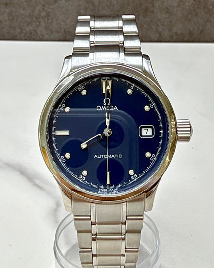 No Reserve - Omega Dynamic 36MM Blue Dial Steel bracelet (5203.80.00)