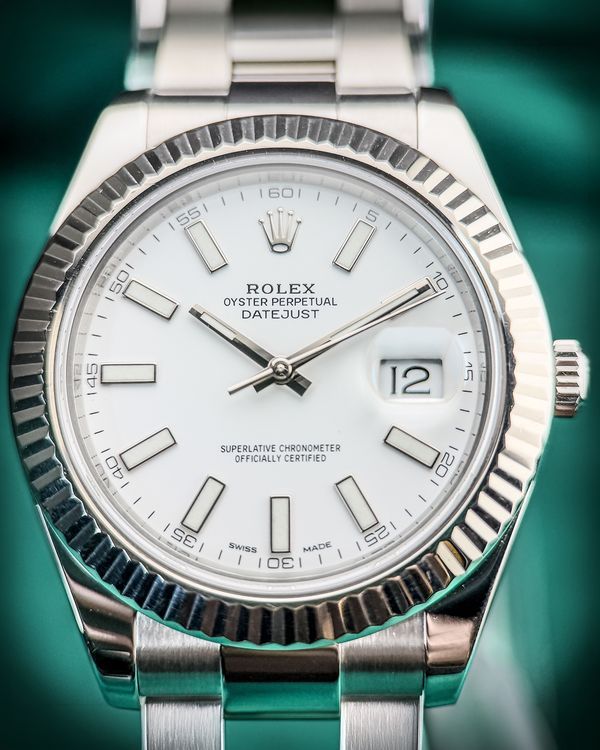 2018 Rolex Datejust 41MM White Dial Oyster Bracelet (126334)