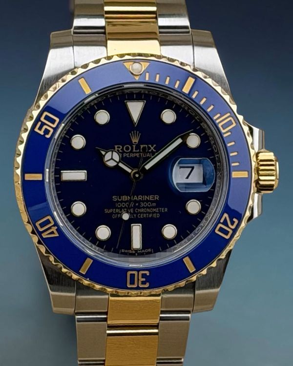 2019 Rolex Submariner Date "Bluesy" 40MM Blue Dial Two-Tone Oyster Bracelet (116613LB)