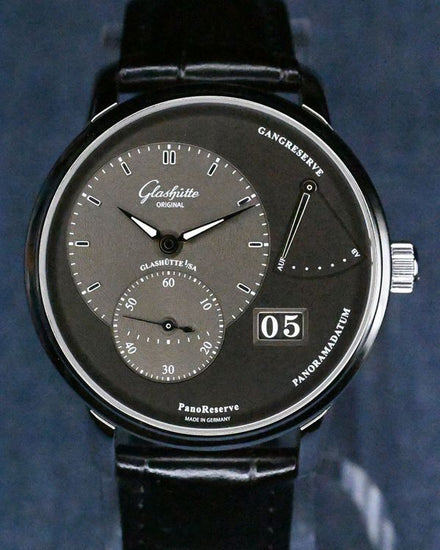 2024 Glashütte Original PanoReserve 40MM Grey Dial Leather Strap (1-65-01-23-12-04)