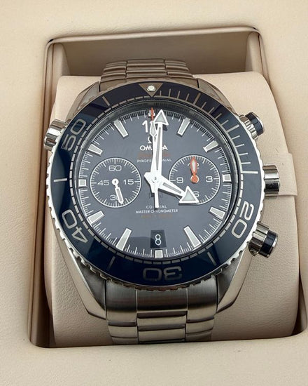 Omega Seamaster Planet Ocean 600M Chronograph 45.5MM Blue Dial Steel Bracelet (215.30.46.51.03.001)