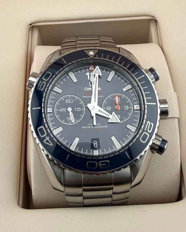 Omega Seamaster Planet Ocean 600M Chronograph 45.5MM Blue Dial Steel Bracelet (215.30.46.51.03.001)