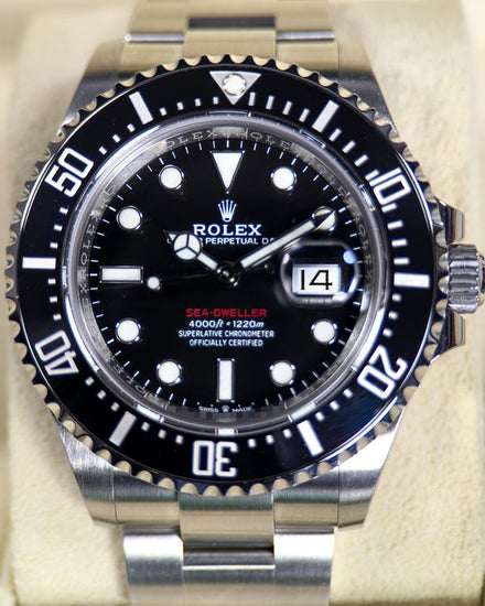 No Reserve - 2020 Rolex Sea-Dweller "Red Letters 50th Anniversary" 43MM Black Dial Oyster Bracelet (126600)