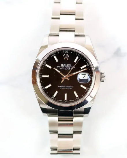 Rolex Datejust 41MM Black Dial Oyster Bracelet (126300)