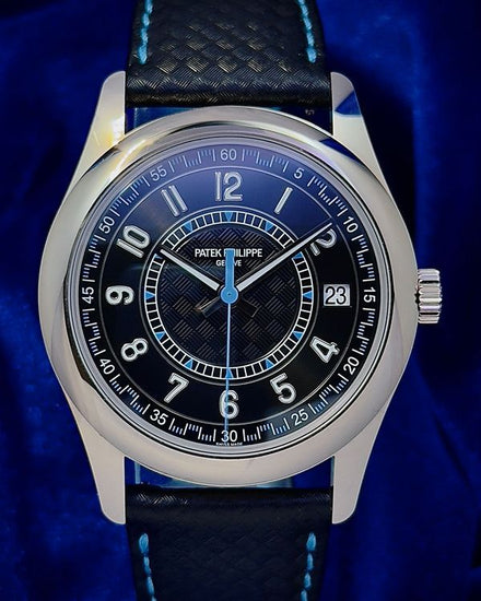 2026 Patek Philippe Calatrava 40MM Carbon Fiber Dial Leather Strap (6007G-011)