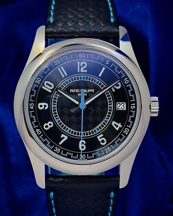 2026 Patek Philippe Calatrava 40MM Black Dial Leather Strap (6007G-011)