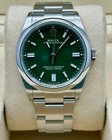 2024 Rolex Oyster Perpetual 36MM Green Dial Oyster Bracelet (126000)