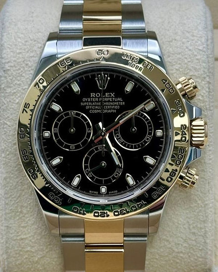 2021 Rolex Cosmograph Daytona 40MM Black Dial Two-Tone Oyster Bracelet (116503)