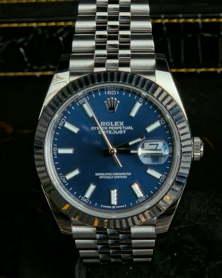 No Reserve - 2025 Rolex Datejust 41MM Blue Dial Jubilee Bracelet (126334)