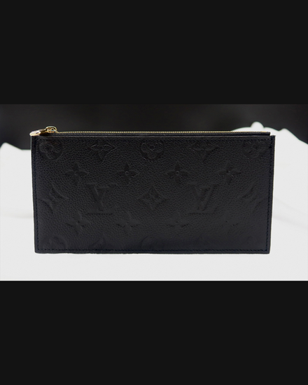 No Reserve - Louis Vuitton Accessories Felicie Pouch Empreinte Chain Wallet Black Leather Brass Hardware (Wallet)