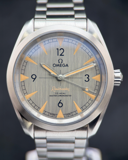 2026 Omega Seamaster Railmaster 40MM Grey Dial Steel Bracelet (220.10.40.20.06.001)