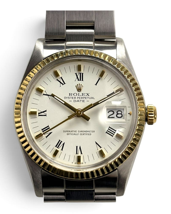 Rolex Oyster Perpetual Date 34MM White Dial Oyster Bracelet (15000)
