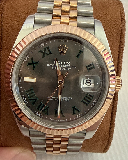 2019 Rolex Datejust "Wimbledon" 41MM Slate Dial Two-Tone Jubilee Bracelet (126331)