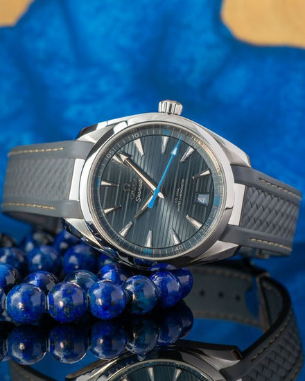 2025 Omega Seamaster Aqua Terra 41MM Blue Dial Rubber Strap (220.12.41.21.03.002)
