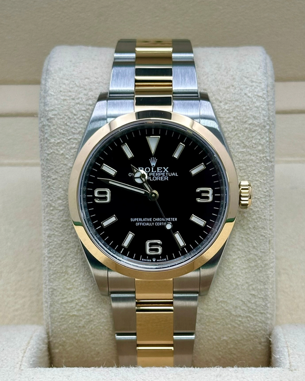 2024 Rolex Explorer 36MM Black Dial Two-Tone Oyster Bracelet (124273)