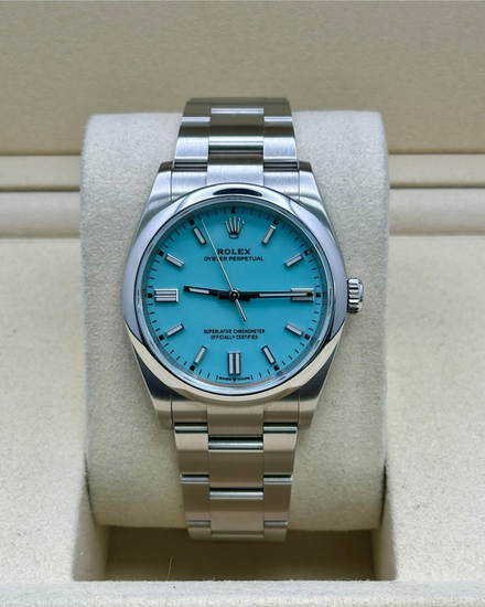 2026 Rolex Oyster Perpetual 36MM Turquoise Dial Oyster Bracelet (126000)