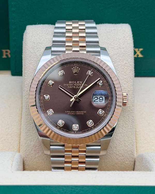 2022 Rolex Datejust 41MM Chocolate Dial Two-Tone Jubilee Bracelet (126331)