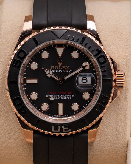 2016 Rolex Yacht-Master 40MM Black Dial Oysterflex Strap (126655)