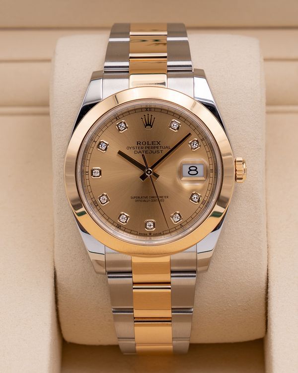 2025 Rolex Datejust 41MM Champagne Dial Two-Tone Oyster Bracelet (126303)