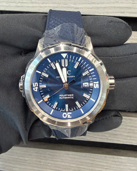 2026 IWC Schaffhausen Aquatimer 42MM Blue Dial Rubber Strap (IW328801)