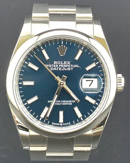 2023 Rolex Datejust 36MM Blue Dial Oyster Bracelet (126200)