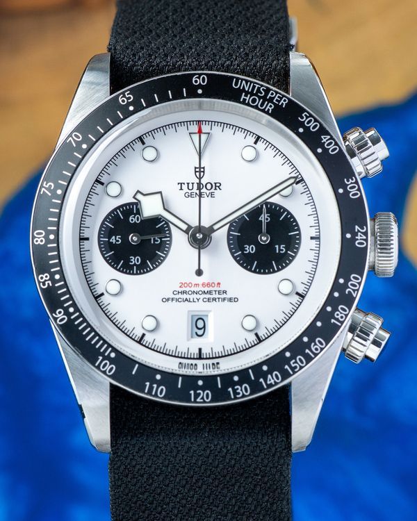 2021 Tudor Black Bay Chrono "Panda" 41MM White Dial Textile Strap (79360N)