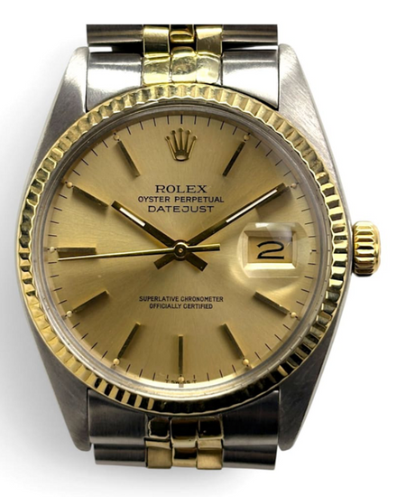Rolex Datejust 36MM Champagne Dial Two-Tone Jubilee Bracelet (16013)