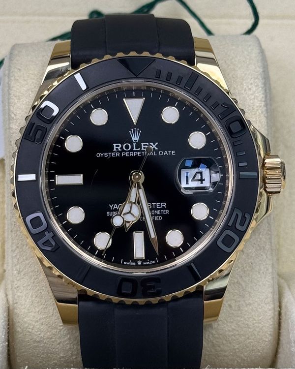 2023 Rolex Yacht-Master 42MM Black Dial Oysterflex Strap (226658)